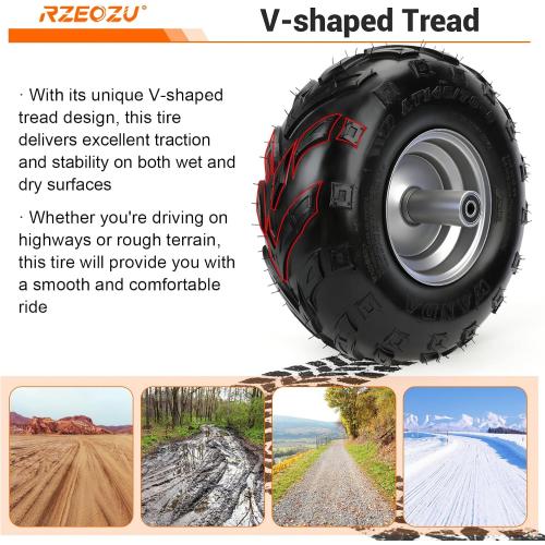 145/70-6 Tires Mini Bike Front Wheel Rims and Tire for CT100U GMB100