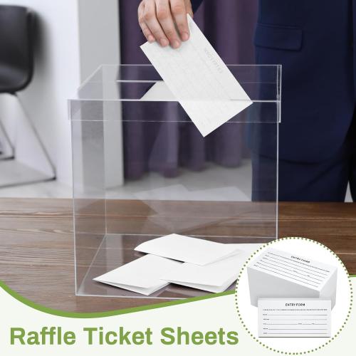 Yeaqee 800 Sheets Raffle Ticket, White