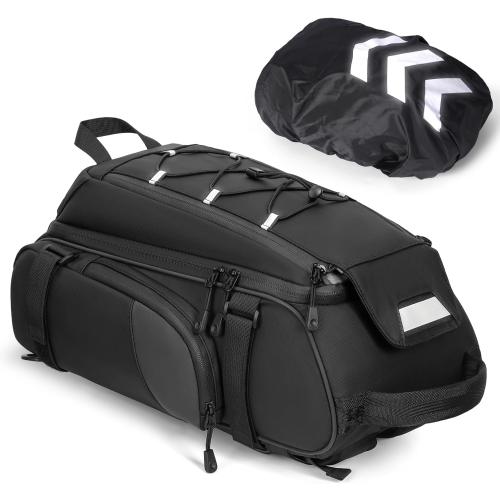 RAINSMORE Bike Bag for Bicycle Rear Rack 15L Waterproof Ebike Trunk Bag