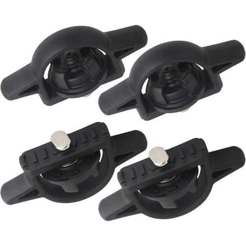 APPERFiT Bed Cleat Tie Down Anchor for Truck Bed Rail System 4pcs Compatible with 2005-2024 Toyota Tacoma Tundra Cargo Bed Accessories Parts PT278-35160 Striker Luggage Holders