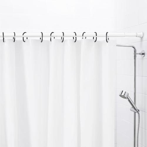 AIZESI 2pcs Spring Tension Curtain Rod 28 to 48 Inch,White Tension Rod Adjustable Curtain Rod Non Slip Curtain Tension Rod No Drill Spring Curtain Rod for Window?Bathroom?Doorway