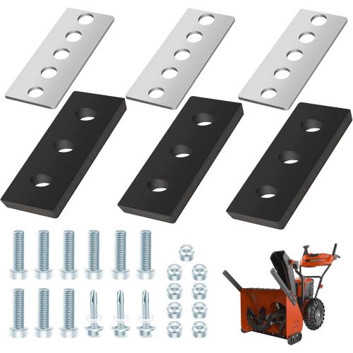 Snow Blower Impeller Modification Kit Universal 3/8 3-Blade, for Modifies 2-Stage Machine, (3)
