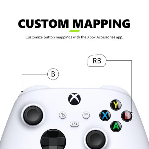 Xbox Wireless Gaming Controller (2025) – Robot White – Play on Xbox, Windows, Android, iOS, FireTV Sticks, Smart TVs, VR Headsets