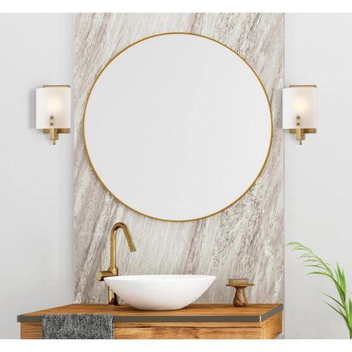 Enzo James 1-Light Brushed Brass Wall Sconce