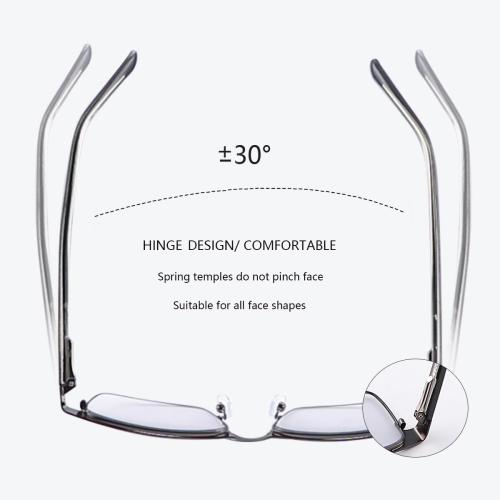MIRYEA Photochromic Nearsighted Distance Glasses Transition Sunglasses For Men Women Retro Myopia Glasses Lightweight Negative Power Short Sighted Black Full Frame Eyewear Anit Glare UV400 Protection