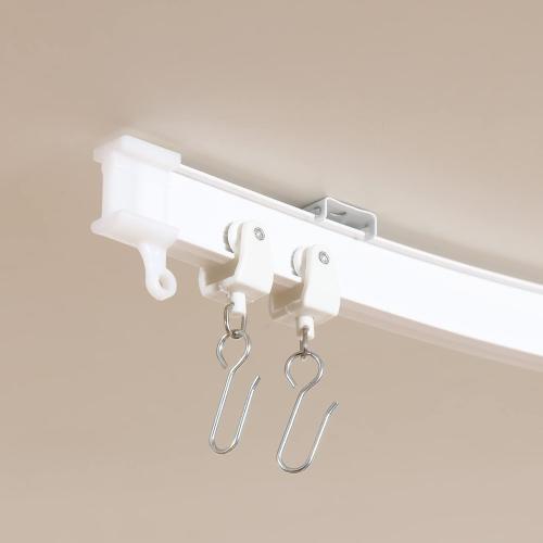 Premium Ceiling Curtain Track System, Flexible and Durable Design for Effortless Gliding, Ideal for Shower Window RV Room Dividers, Privacy and Home Décor