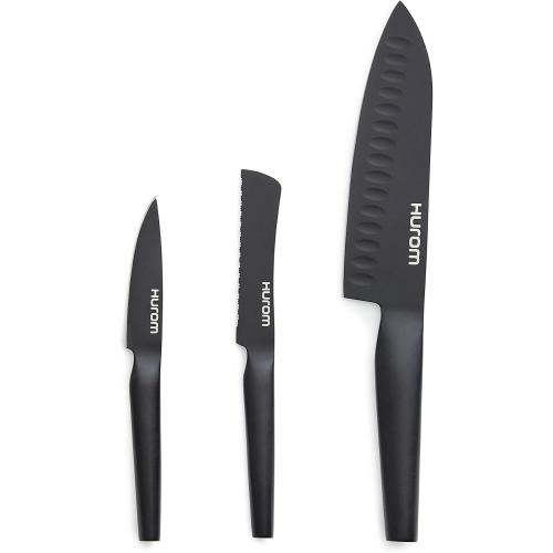 Hurom Fruit & Vegetable Knife Set, Matte Black