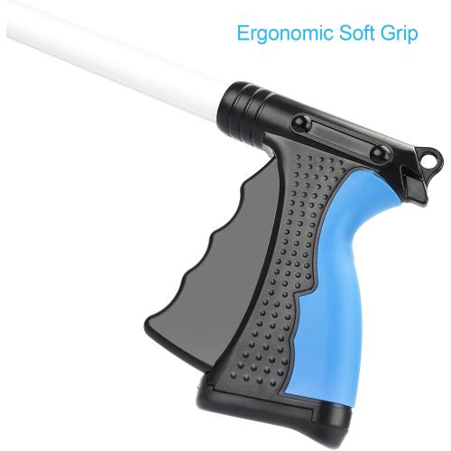 Grabber Reacher Tool, 32 Grabbers for Elderly, Lightweight Extra Long Handy Trash Claw Grabber, Mobility Aid Reaching Assist Tool for Trash Pick Up, Nabber, Litter Picker, Arm Extension (Blue)
