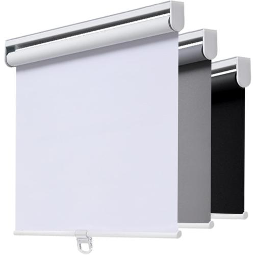 AOSKY Cordless Roller Shades Blackout Blinds for Windows Room Darkening Rolled Up Shades with Spring System, UV Protection Window Shades Door Blinds for Home and Office (50 W x 72 H, White)