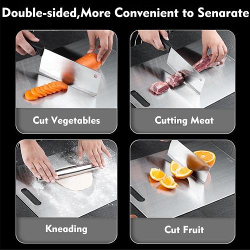 Titanium Cutting Board - 1 pack Titanium Cutting Boards for Kitchen,Double Sided Titanium Cutting Mat（S）