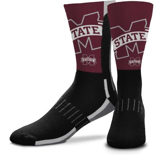 For Bare Feet NCAA Striped Crew Socks Men Women