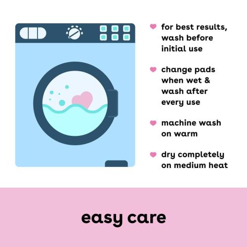 Bamboobies Nursing Pads for Breastfeeding, 2 Ultra Thin and 2 Overnight