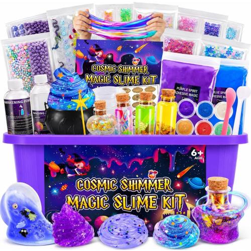 Magic Galaxy Slime Kit for Kids 6-12, DIY Butter Slime Making Set Kids Toys