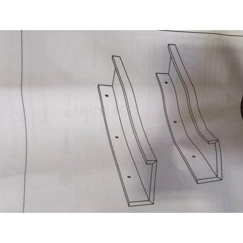 2pk White Hanging Shelf