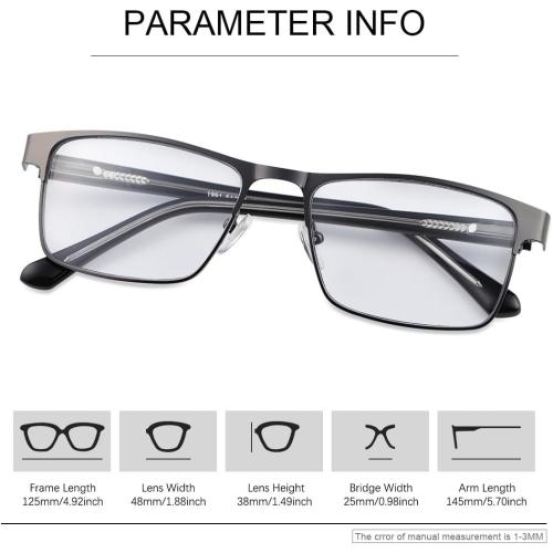 MIRYEA Photochromic Nearsighted Distance Glasses Transition Sunglasses For Men Women Retro Myopia Glasses Lightweight Negative Power Short Sighted Black Full Frame Eyewear Anit Glare UV400 Protection