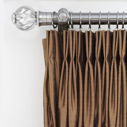 Amosfun Curtain Rod Finials 2 pcs Decorative End Caps for Curtain Rods Classic Cage Design Tool-Free Installation 3.54 X 2.55 X 2.55 in for Home and Hotel Drapery Rods