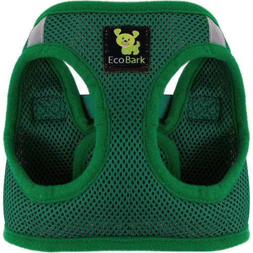 EcoBark Dog Harness - Luxury Step in Mesh Dog Harnesses in Forest Green - Soft & Secure Dog Harness Vest Body Wrap