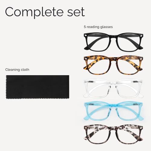CCVOO Reading Glasses for Women with Blue Light Filter
