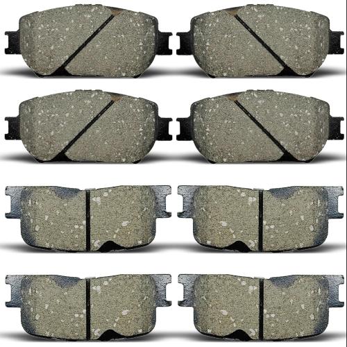 D908 D885 Ceramic Brake Pads Sets Front & Rear Replacement For Toyota For Camry 2002-2006,2005-2006 For Toyota For Camry 3.0L -(Only Fit 4-Wheel Disc Brakes and Models Made in Japan)