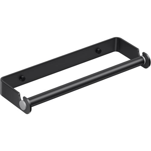 Aheucndg Under Cabinet Paper Towel Holder, Black | Self Adhesive, Wall Mount, for Kitchen or Bathroom, Paper Towel Rack