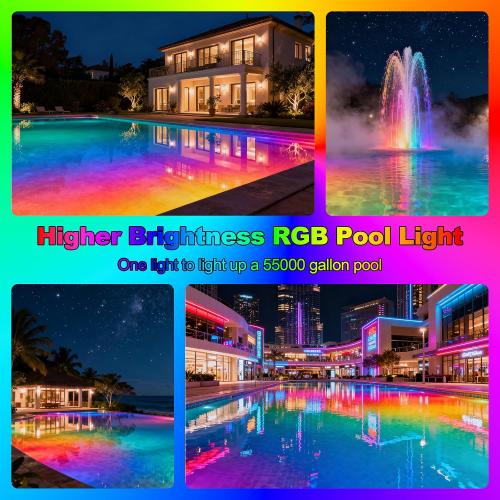 Pool Lights for Inground, LED Light Bulb for Above Ground Swimming Pool, 120V Spa Light Bulb E26 Base