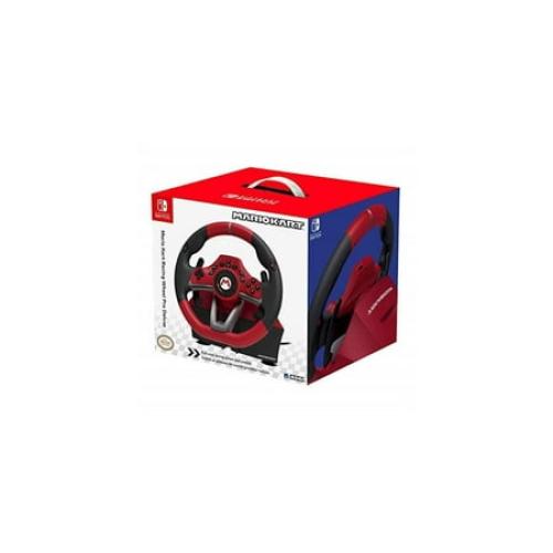Hori - Red and Black Super Mario Kart Edition Nintendo Switch Deluxe Pro Video Game Racing Wheel