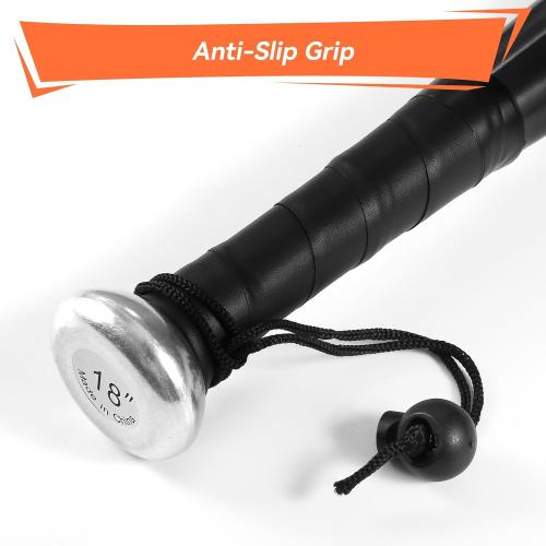 KRUI 18 Inch Aluminum Baseball Bat for Self Defense, Tire Checker and Fish