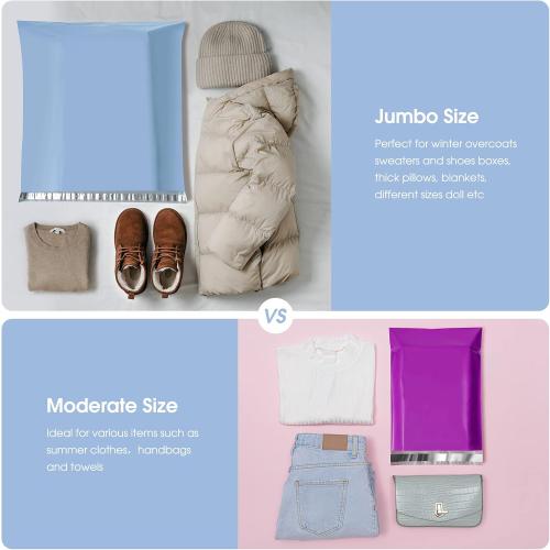 Metronic Poly Mailers 24x24 50 Pack, Extra Large Self Seal Shipping Bags