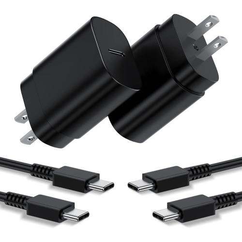 Type C Charger 25W, 6 6FT Super Fast Charging Cord for Samsung Galaxy Phone