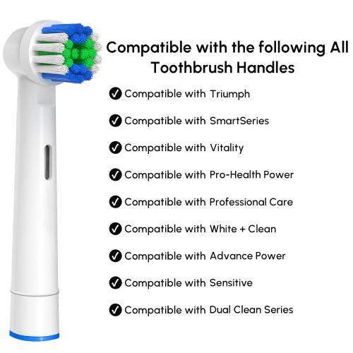 Replacement Toothbrush Heads Compatible with Oral B Braun, 12 Pcs
