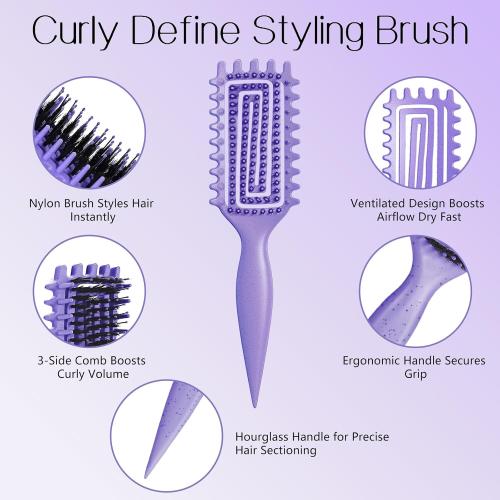 Curly Hair Brush, Curl Brush for Wet & Dry Hair