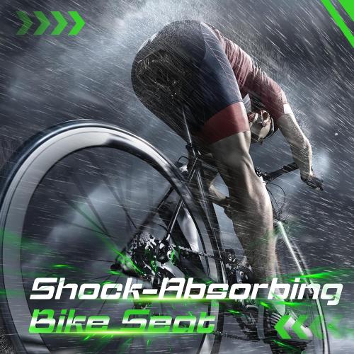 Zacro Bike Seat Cushion - Gel Padded Cover for Men Women Comfort, Extra Soft Exercise Bicycle Compatible with Peloton, Stationary or Cruiser Seats