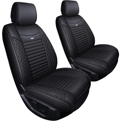 2 Front Truck Seat Covers for 2009-2027 Ford F150 Truck Seat Covers, Black