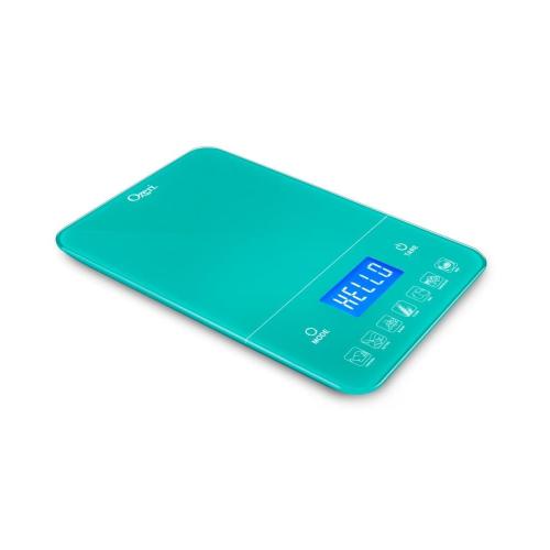 Ozeri Teal Digital Kitchen Scale with Calorie Counter, Touch-Sensitive Buttons