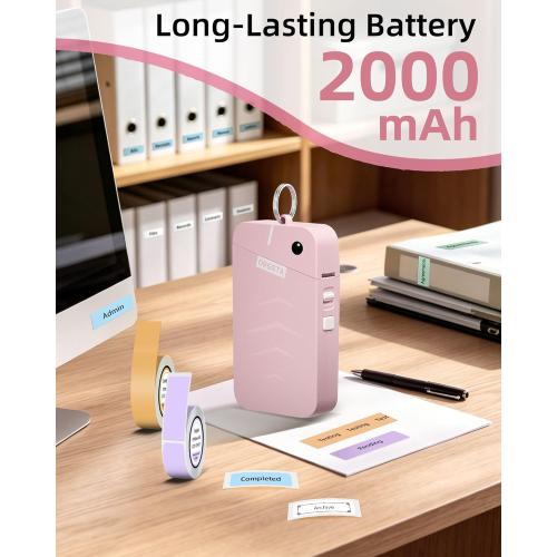 ORGSTA Label Maker, S001 Portable Bluetooth Label Maker Machine with Tape