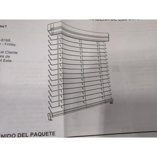 2in White Cordless Faux Wood Blinds