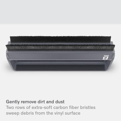 Boundless Audio Record Cleaner Brush - Carbon Fiber Anti-Static Vinyl Brush - Record Player Accessories for Vinyl Cleaning