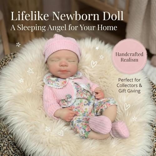 OtardDolls 12 Inch Silicone Reborn Baby Dolls Full Body Realistic Baby Doll Girl Handmade Painted Dolls with Clothes for Kids
