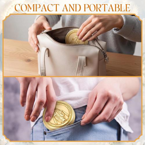 Nosiny 4 Pcs Vintage Rosary Bead Box Catholic Gift Rosary Case for Women