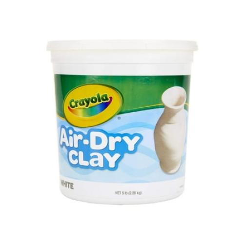Crayola Air Dry Clay, Natural White Modeling Clay, 5 lb Bucket