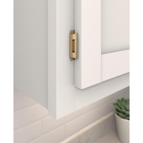 Amerock 105-Degree Inset Surface Self-closing Champagne Bronze Cabinet Hinge, 1 Pair (2-Pieces)
