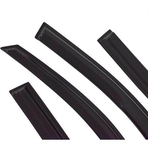 Window Visors Rain Guards Deflectors - 4-Pack Side Window Deflector Vent Shade for Car Windows Tape-On Outside Mount Acrylic Sun Rain Guard Replacement for Accord 4-Door Sedan 2003-2007