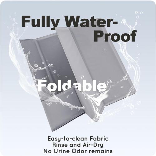 HQ4US 4LEGS Dog Litter Box Indoor High Walls, Puppy Pee Pad Holder Foldable