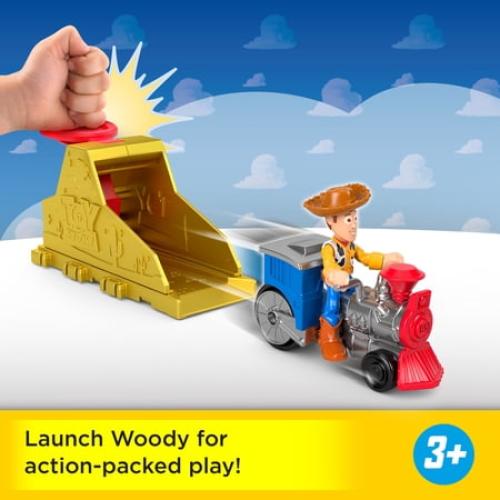 Disney and Pixar Toy Story Launcher Set with Woody Figure (Styles May Vary)