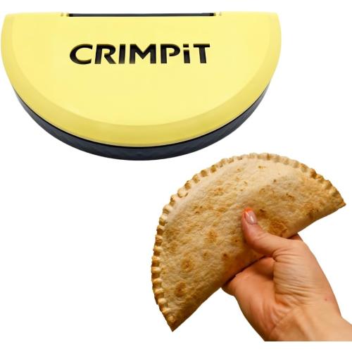 CRIMPiT Large Tortilla Sealer - For 10-12” Flour Tortillas | Make Sealed Tacos, Quesadillas, Burritos & More | Mess-Free Meals in Seconds | BPA-Free, Dishwasher Safe | Made in UK & USA