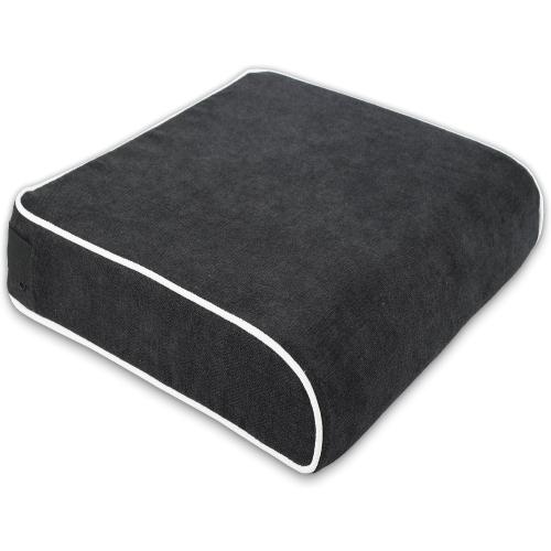 XL Office Chair Cushion, 4 Inch Thick High-Density Memory Foam Seat Cushion for Long Sitting, Tailbone Pressure Relief, Extra Large Support for Office Chair, Car Seat, Wheelchair, Non-Slip
