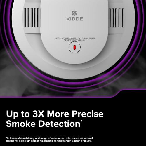 Kidde Hardwired Kidde App Enabled Smart Smoke and Carbon Monoxide Detector, AA Battery Backup, Voice Alerts, Interconnected Alarm