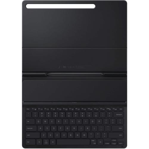 Samsung - Galaxy Tab S8 , Tab S7 FE, Tab S7  Slim Book Keyboard Cover - Mystic Black