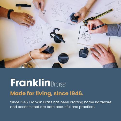 Franklin Brass (10-Pack) Self-Closing Cabinet Hinges 1/2' Semi-Wrap Overlay for Cabinet Doors Kitchen/Cabinets/Cupboards/Furniture, Satin Nickel H01915K-SN-B