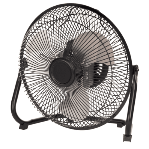 Mainstays 9 in High Velocity Floor Fan Wall Mount Black